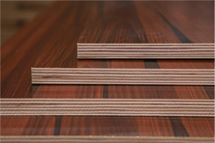 Wood grain melamine plywood
