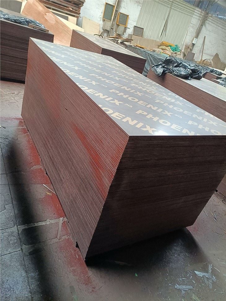 1220x2440mm 18mm Black Film Faced Plywood Marine Construction Formwork