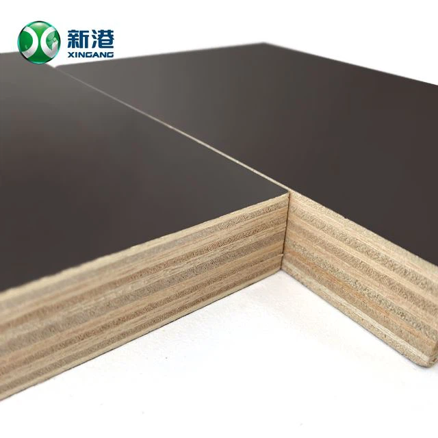 Finger Joint Poplar Core Hot Press Film Faced Plywood Construction Materials