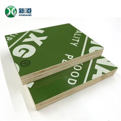 سطح البلاستيك التجاري الخشب الرقائقي الحور الأساسية اللون الأخضر جودة عالية الأخضر Pp